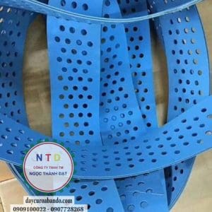 Dây đai XANH DƯƠNG 4MM ĐỤC LỔ